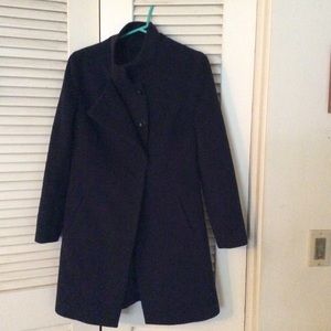 Navy wool coat